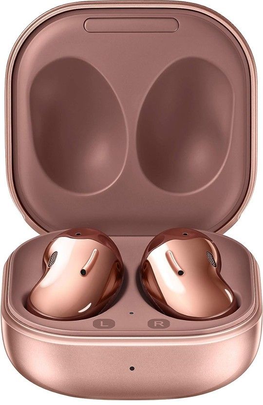 SAMSUNG Galaxy Buds Live True Wireless Earbuds US Version Active Noise Cancelling Wireless Charging Case Included, Mystic Bronze

