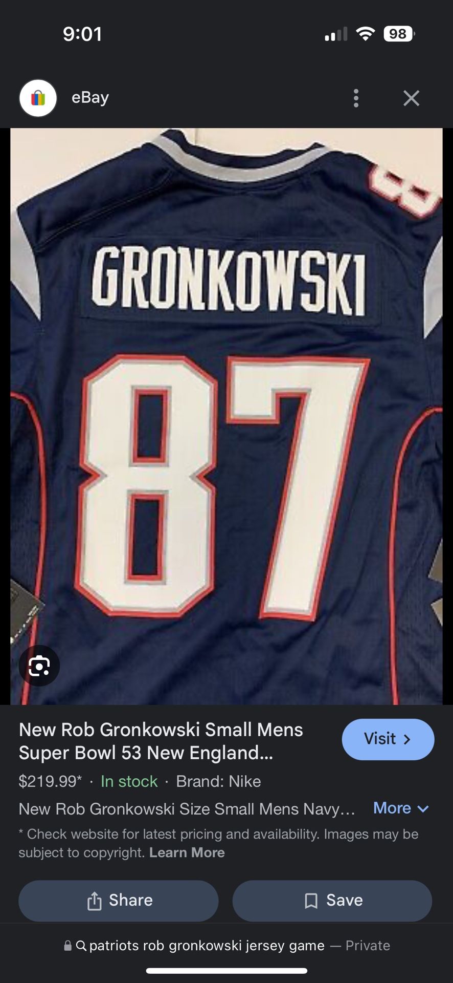 Patriots Jersey