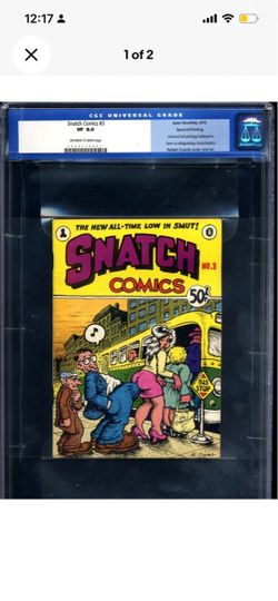 CGC 8.0 Snatch Comics #3 (1972) R. Crumb 2nd Printing