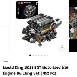 Mould King Supercar W16 Engine