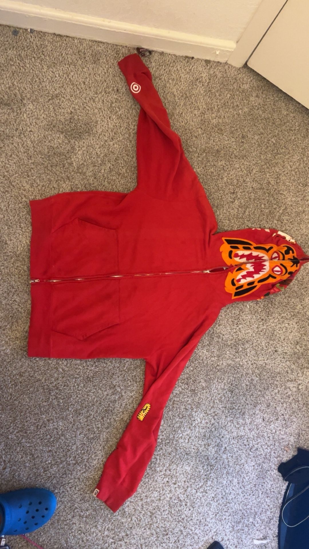 Very rare vintage Red Tiger Bape hoodie Nigo-era