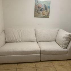 New Sectional Sofa Beige White $200