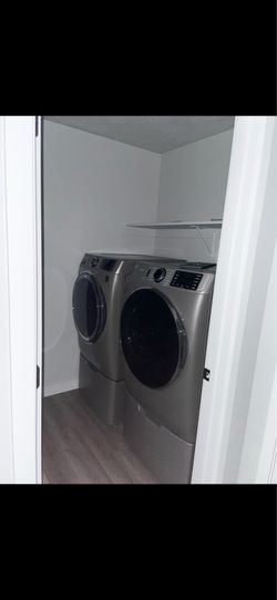 LG Front Load Washer & Dryer Set with Pedestals – $550 (Pair Only)