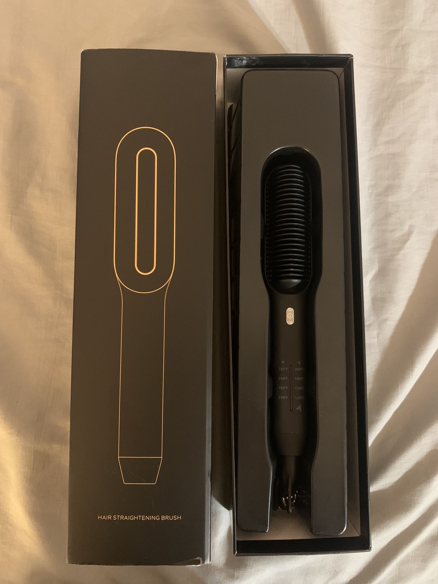 Heated Hair Straightening Brush 