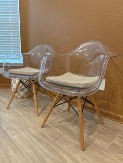 Accent chairs with slip resistant cushion set of 2