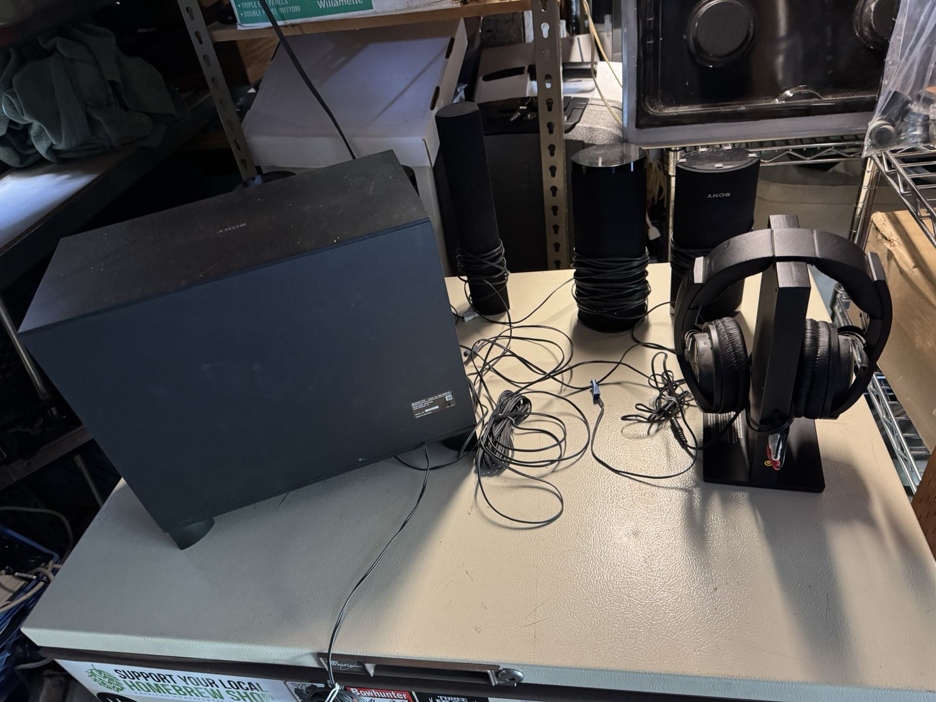 Sony Surround Sound System With Wireless Headphones