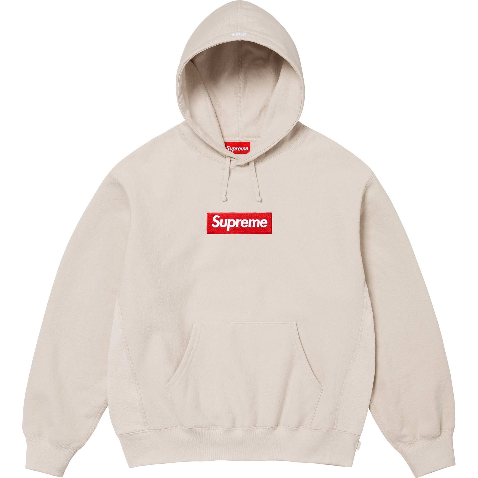 Supreme Box Logo Hoodie Stone XL FW24