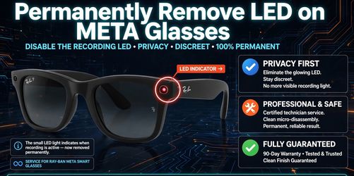 Permanently Remove LED from META glasses