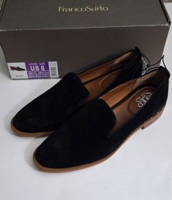 Franco Sarto Ladies' Size 8 Loafer Suede Upper, Black, New in Box