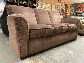 FLEXSTEEL Brown Upholstered 3-Seat Sofa