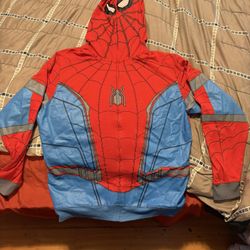 Zip Up Spider Man Jacket Xl Man 