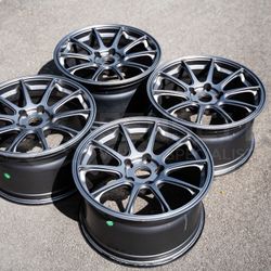 Titan 7 T-R10 (Used Wheels) / 5x114.3 / 17x9.5 +51 / Satin Titanium | Honda S2000 Ap1 Ap2 s2k