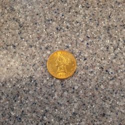 Dime Gold Coin 22k 16.70g