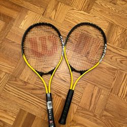 Wilson tennis rackets x2