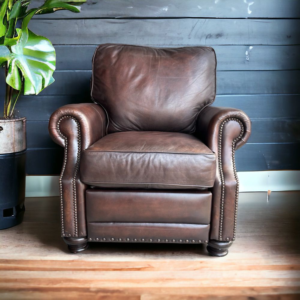 Brown Leather Recliner from Haverty’s! Super Comfortable! Delivery Available!!!