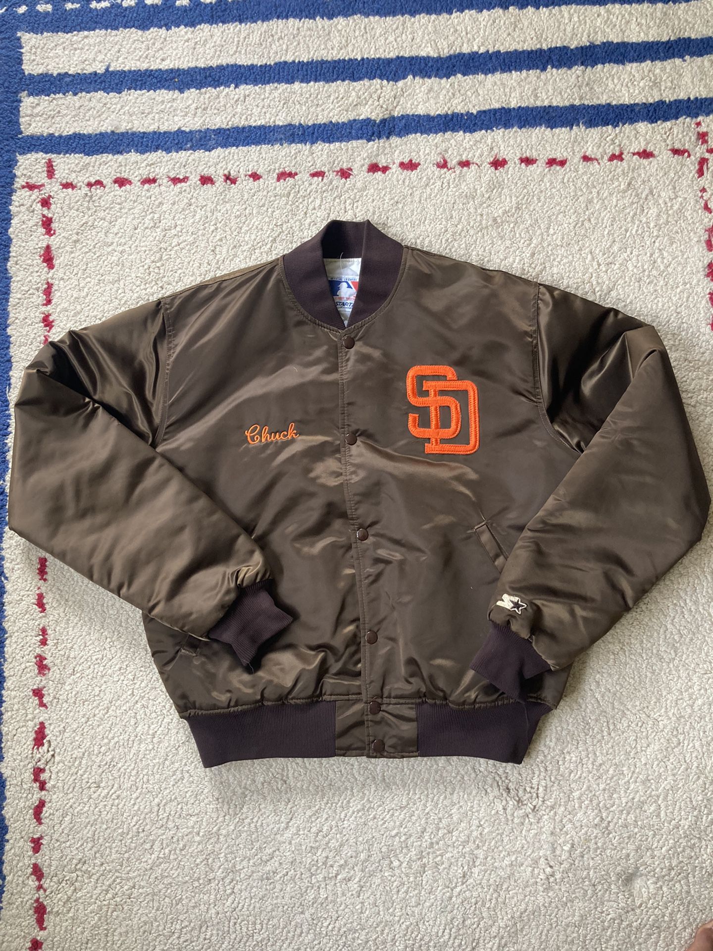 San Diego Padres Vintage Starter Jacket Brown Satin Size Large for Sale in  San Diego, CA - OfferUp