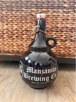 Manzanita Brewing Co Empty Glass Growler