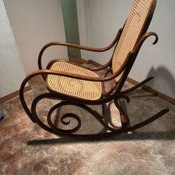 VINTAGE BENTWOOD ROCKER-ROMANIAN THONET STYLE