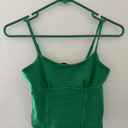 Green tank top
