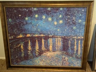 Vincent Van Gogh Oil Painting Starry Night Over The Rhone