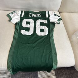Joey Evans #96 NY Jets Team Player Issued & Worn Jersey NFL TCU Horn Frogs