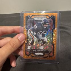 Mike Singletary 2023 Panini Prizm Football Orange Disco