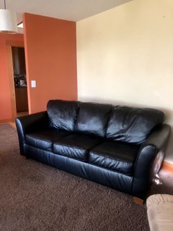 Black Leather Couch
