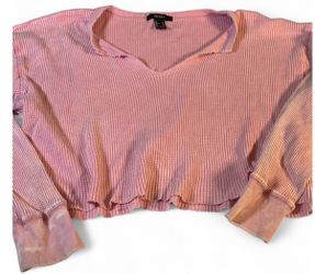 Forever 21 pink thermal shirt