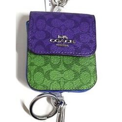 Coach NWT SIGNATURE multi-attachment Case