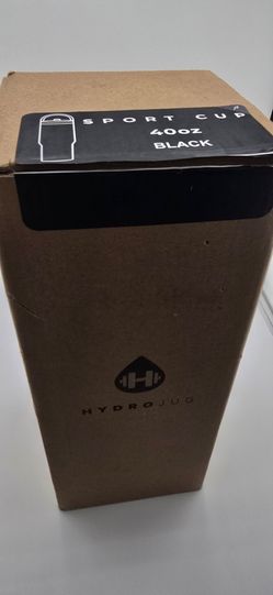HydroJug Sport 40 oz Insulated Stainless Steel Water Bottle, Black