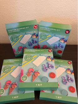Set of 5 - Custom Clay Earring Making Kits