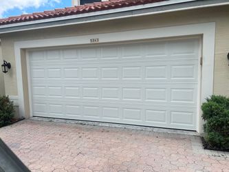 Big Save! White Garage Door 16x7 – Hurricane Protection (Install INCLUDED)