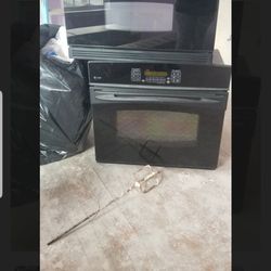 Profile GE Double Wall/ Microwave Oven. Black