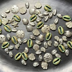 Various Shell Shaped Beads & Pendants