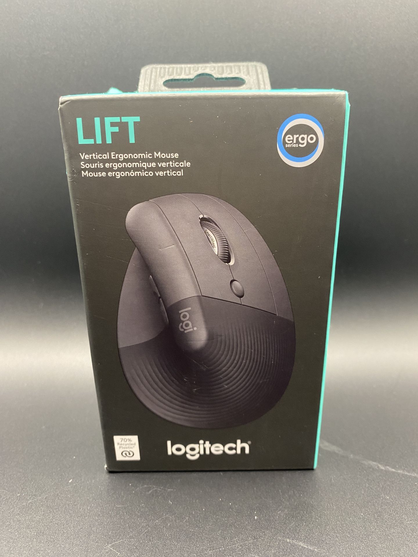 Logitech Lift Vertical Ergonomic Mouse 2.4GHz Wireless Bluetooth (Graphite)