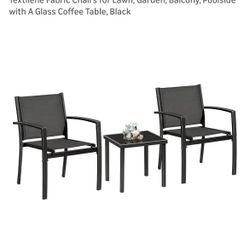 Patio Furniture Set - 3 Piece Bistro Set