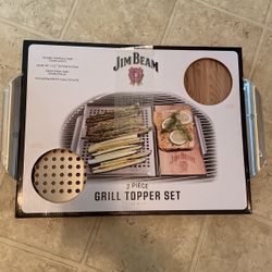 Jim Beam New Two Piece Grill Topper Set 