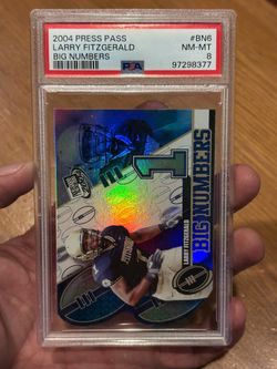 Larry Fitzgerald 2004 Press Pass Big Numbers - Big Numbers PSA 8 ROOKIE