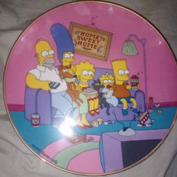 the simpsons plate