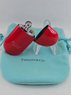 Tiffany & Co Elsa Peretti Red Enamel Bean Lighter