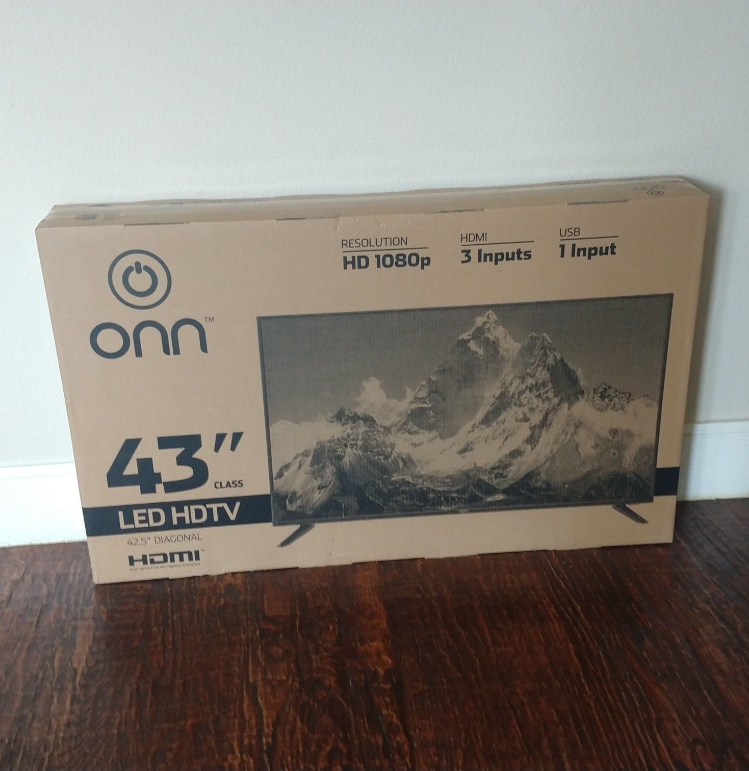 43 inch led hdtv ..new in the box and sealed