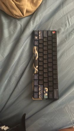 60% Mechanical Keyboard with Wave Art Design