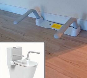 Toilet seat support handle