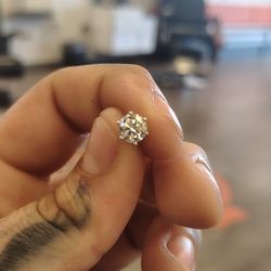 Vvs1 Diamond Real Gold And Silver 2 Different Items 