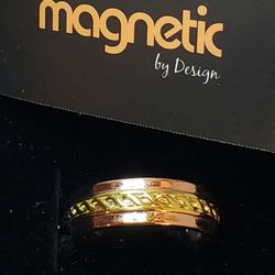 Size 6, Adjustable, Magnetic by Design Band Ring 