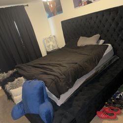 Johnnay Upholstered Platform Storage Bed frame 