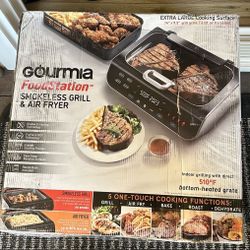 Gourmia Food Station Smokeless Grill and Air fryer 