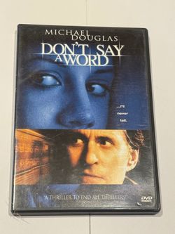 Don't Say a Word DVD Michael Douglas Thriller