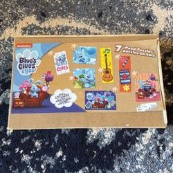 Blue’s Clues 7 Wood Puzzles Set In Box