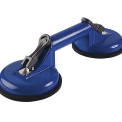 Double Suction Cup for Large Glass and Tile - Blue 88 Lb. Lifting Capacity 